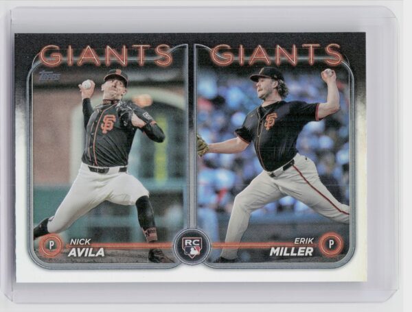 2024 Topps Update Erik Miller  / Nick Avila RC #US271 Giants