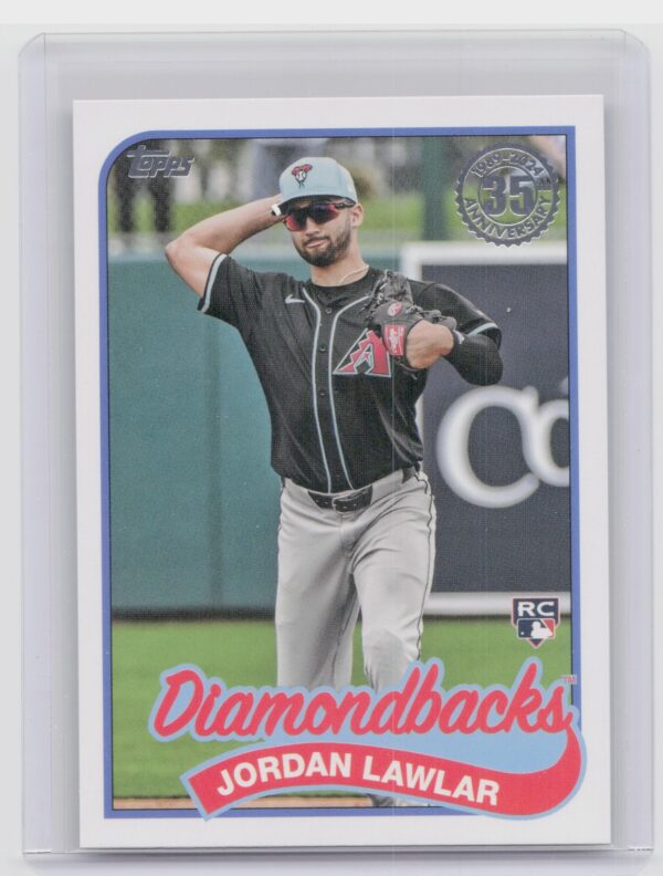 2024 Topps Update Jordan Lawlar #89US-40 Diamondbacks 1989 Topps Baseball 35th