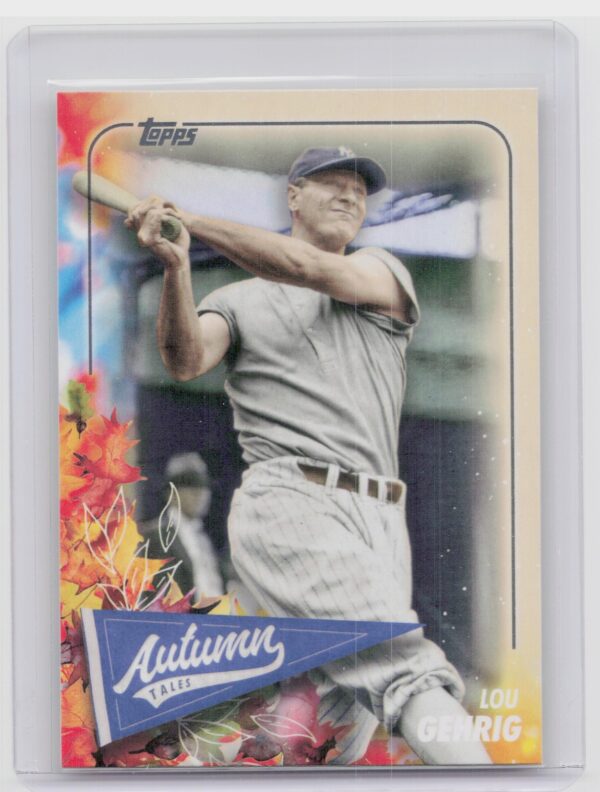 2024 Topps Update Lou Gehrig #AT-41 Yankees Autumn Tales