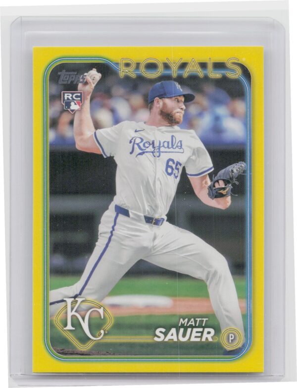 2024 Topps Update Matt Sauer Yellow #US25 Royals