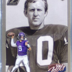 2024 Zenith Fran Tarkenton / J.J. McCarthy RC #9 Vikings Idols