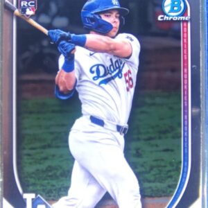 2025 Bowman Chrome Dalton Rushing RC #100 Dodgers