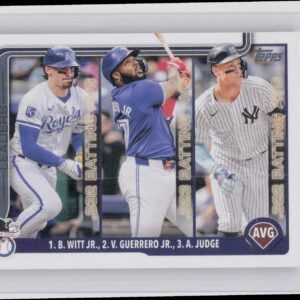 2025 Topps American League Leaders AVG (Bobby Witt Jr. / Vladimir Guerrero Jr. /