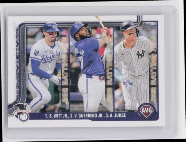 2025 Topps American League Leaders AVG (Bobby Witt Jr. / Vladimir Guerrero Jr. /
