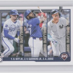 2025 Topps American League Leaders AVG (Bobby Witt Jr. / Vladimir Guerrero Jr. /