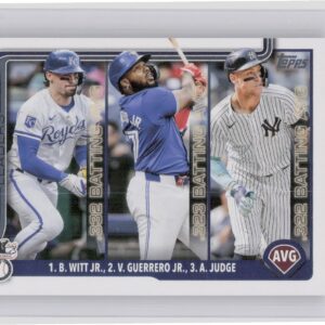2025 Topps American League Leaders AVG (Bobby Witt Jr. / Vladimir Guerrero Jr. /