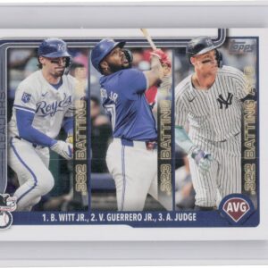 2025 Topps American League Leaders AVG (Bobby Witt Jr. / Vladimir Guerrero Jr. /