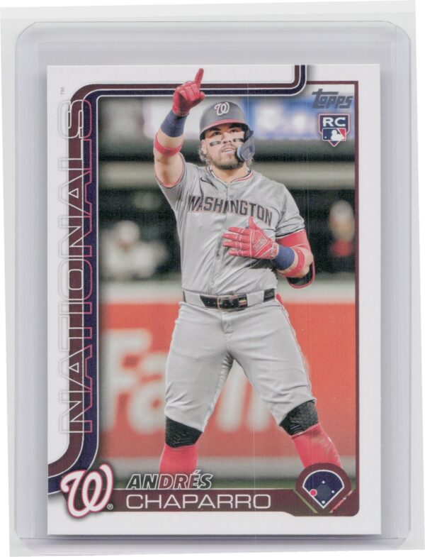 2025 Topps Andres Chaparro RC #167 Nationals