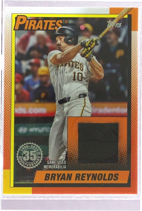 2025 Topps Bryan Reynolds JSY #T90R-BRE Pirates 1990 35th Anniversary relic