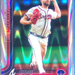 2025 Topps Chrome Chris Sale Raywave Refractors #182 Braves