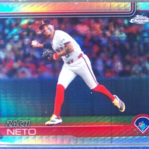 2025 Topps Chrome Zach Neto Prism Refractors #211 Angels