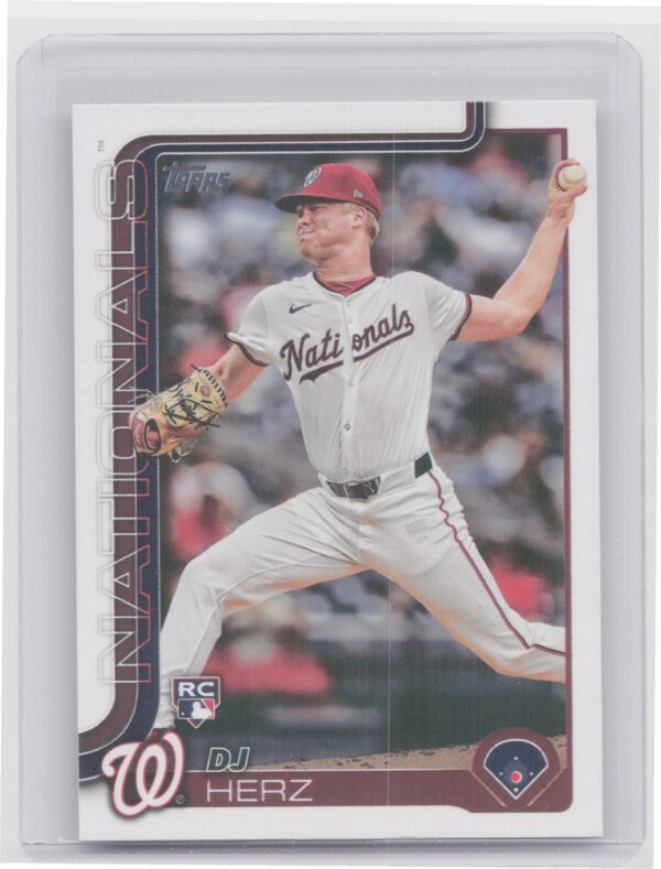 2025 Topps DJ Herz RC #287 Nationals