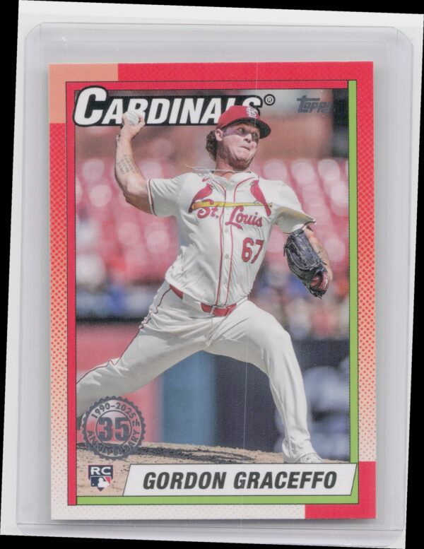 2025 Topps Gordon Graceffo #T90-58 Cardinals 1990 Topps Baseball 35th Anniversar