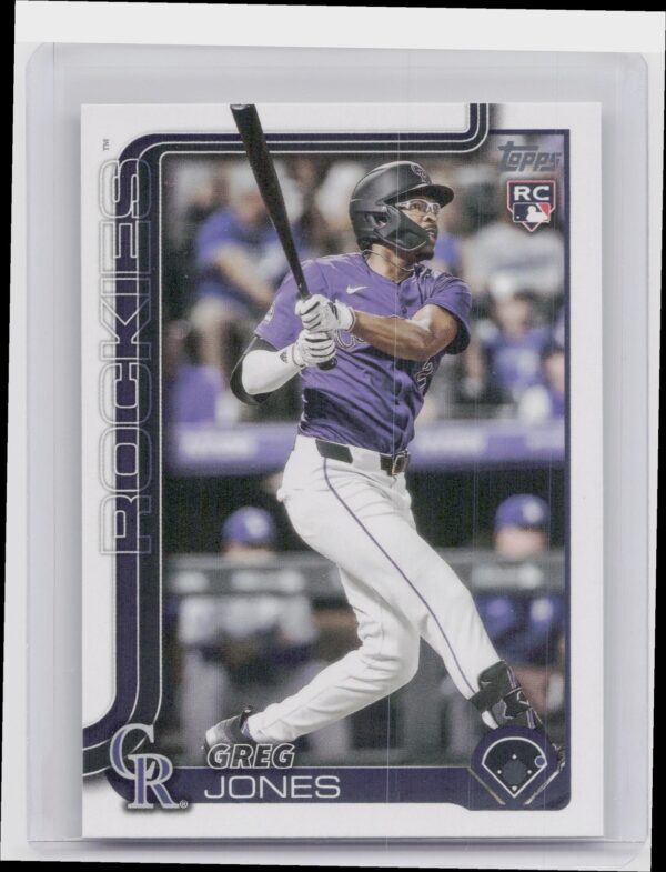 2025 Topps Greg Jones RC #36 Rockies