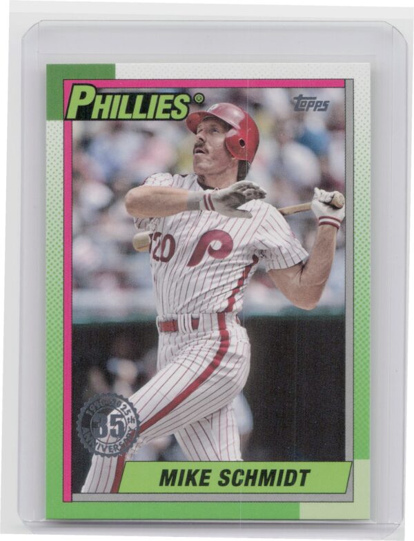 2025 Topps Mike Schmidt #T90-2 Phillies 1990 Topps Baseball 35th Anniversary