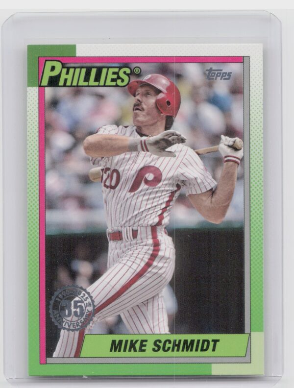 2025 Topps Mike Schmidt #T90-2 Phillies 1990 Topps Baseball 35th Anniversary