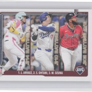 2025 Topps National League Leaders AVG (Luis Arraez / Shohei Ohtani / Marcell Oz