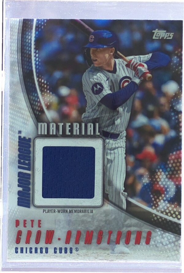 2025 Topps Pete Crow-Armstrong JSY #MLM-PC Cubs Major League Material Relics