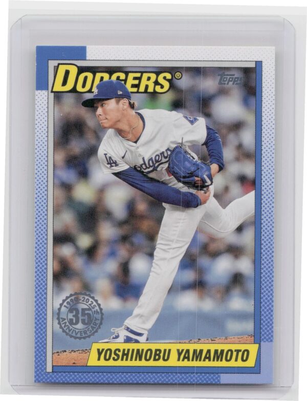 2025 Topps Yoshinobu Yamamoto #T90-84 Dodgers 1990 Topps Baseball 35th