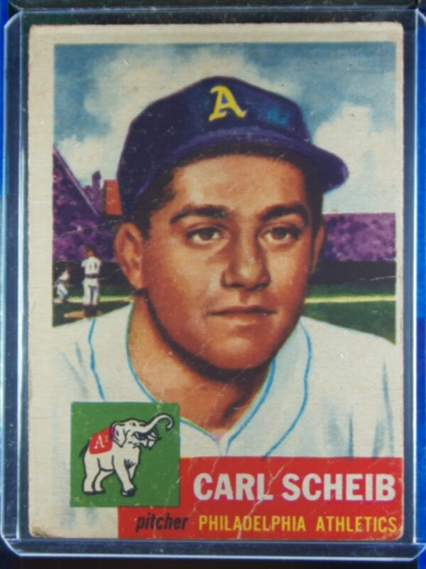 1953 Topps Carl Scheib #57 Athletics