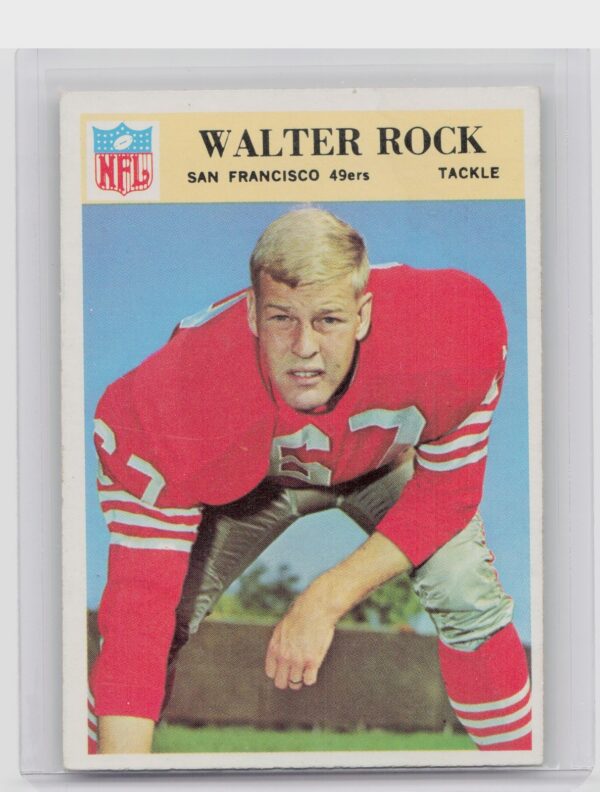 1966 Philadelphia Walter Rock RC #180 49ers