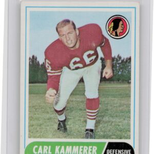 1968 Topps Carl Kammerer RC #10 Redskins