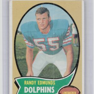 1970 Topps Randy Edmunds RC #34 Dolphins