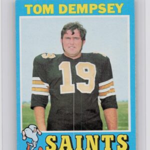 1971 Topps Tom Dempsey #5 Saints