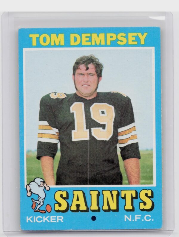 1971 Topps Tom Dempsey #5 Saints