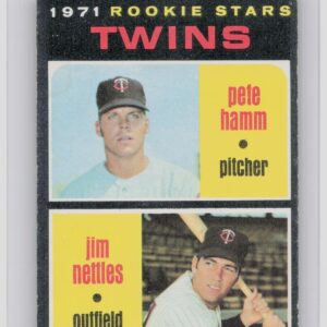 1971 Topps Twins 1971 Rookie Stars (Pete Hamm / Jim Nettles) RC #74 Twins