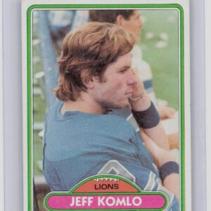 1980 Topps Jeff Komlo RC #274 Lions
