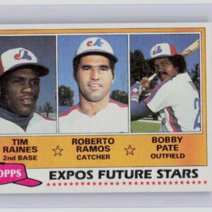 1981 Topps Expos Future Stars (Tim Raines / Roberto Ramos / Bobby Pate) RC #479