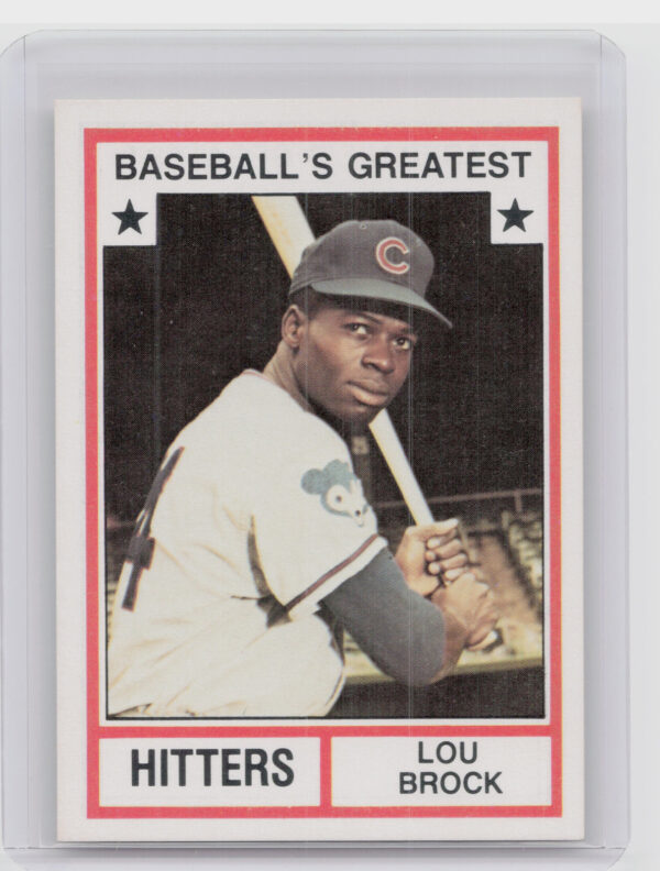 1982 TCMA Baseball's Greatest Hitters (White Back) Lou Brock #7 Cardinals