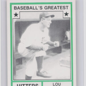 1982 TCMA Baseball's Greatest Hitters (White Back) Lou Gehrig #23 Yankees