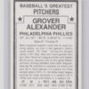 1982 TCMA Baseball's Greatest Pitchers (White Back) Grover Alexander #18 Phillie - Image 3