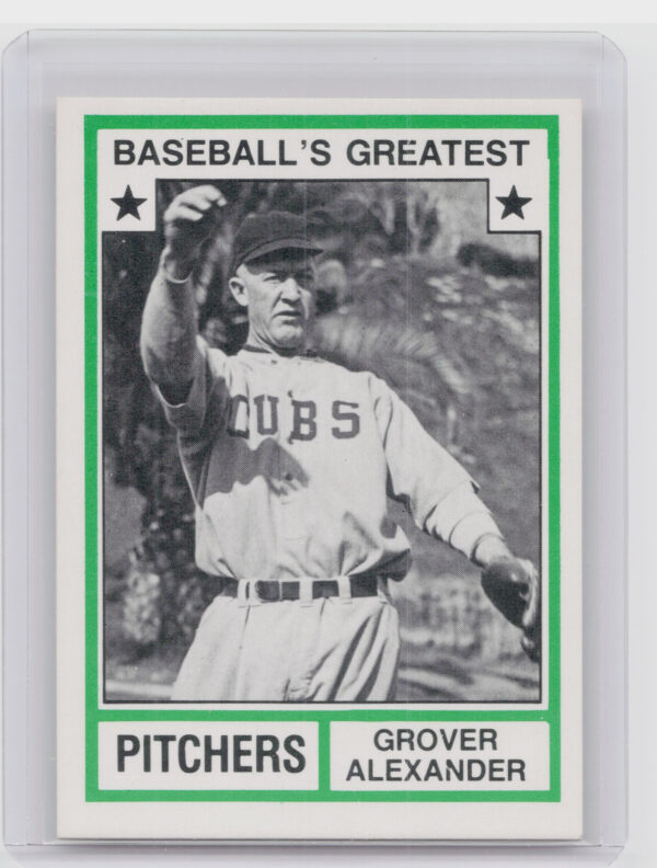 1982 TCMA Baseball's Greatest Pitchers (White Back) Grover Alexander #18 Phillie
