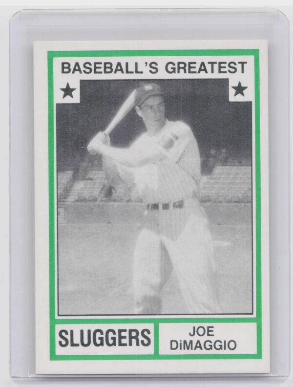 1982 TCMA Baseball's Greatest Sluggers (White Back) Joe DiMaggio #44 Yankees