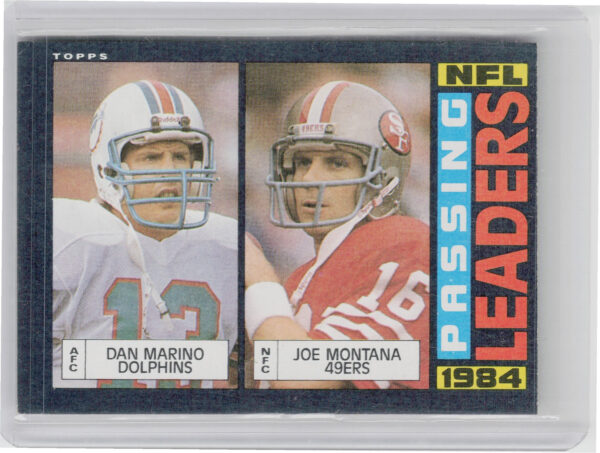 1985 Topps Dan Marino / Joe Montana #192 49ers