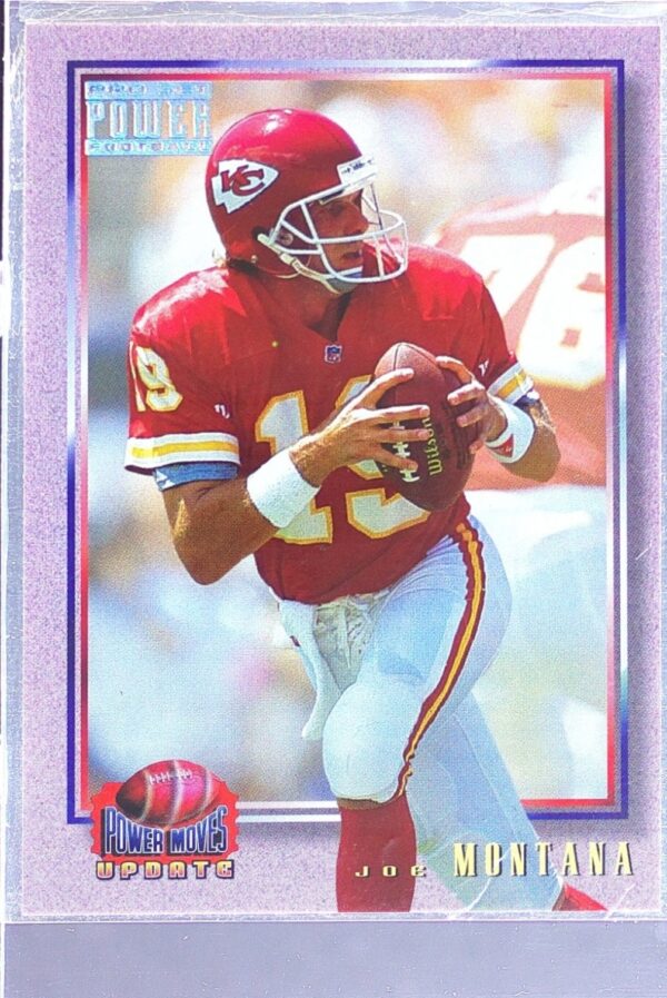 1993 Pro Set Power Update Joe Montana #PMUD10 Chiefs Power Moves
