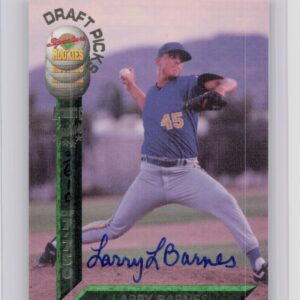 1994 Signature Rookies Draft Picks Larry Barnes AU SN7750 #57 Brewers Signatures