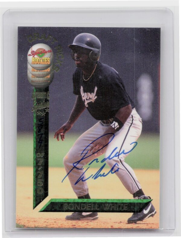 1994 Signature Rookies Draft Picks Rondell White Auto /7750 #98 Lynx Signatures