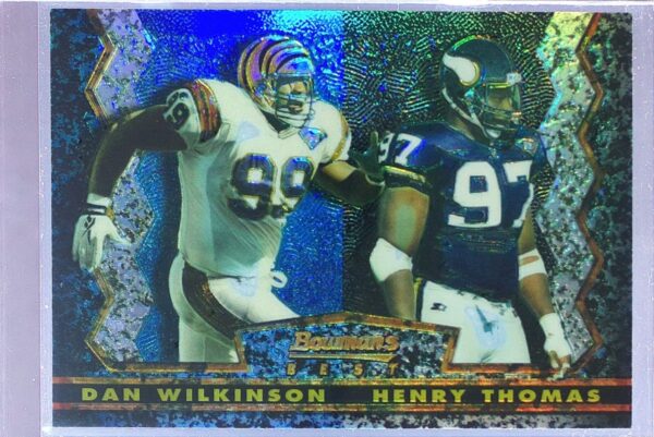 1994 Stadium Club Henry Thomas / Dan Wilkinson #26 Bengals Bowman's Best Refract
