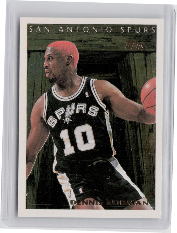 1995-96 Topps Dennis Rodman #PFG15 Spurs Pan for Gold