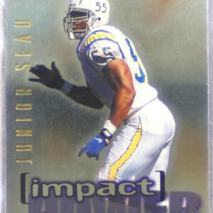 1995 SkyBox Impact Junior DETerinators Seau #IP1 Chargers Impact Power