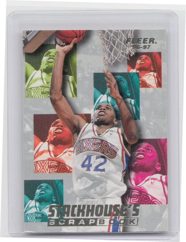 1996-97 Fleer Jerry Stackhouse #S-10 76ers Stackhouse's Scrapbook