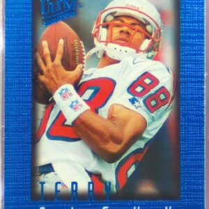 1996 Fleer Ultra Sensations Terry Glenn RC Blue #64 Patriots