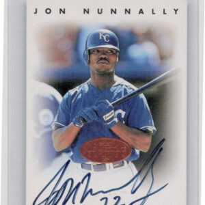 1996 Leaf Signature Series Jon Nunnally AU #NNO Royals Autographs Bronze