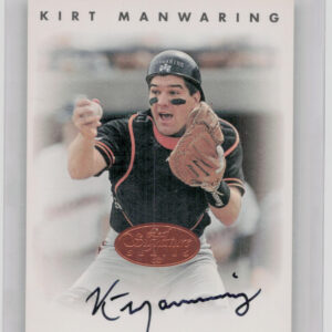 1996 Leaf Signature Series Kirt Manwaring AU #NNO Giants Autographs Bronze