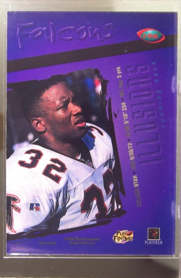 1996 Playoff Illusions Jamal Anderson RC #68 Falcons - Image 3