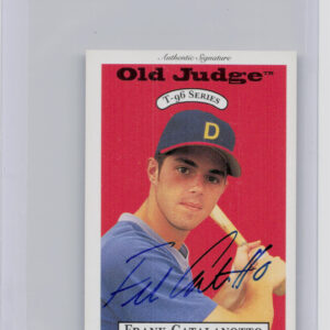 1996 Signature Rookies Old Judge Frank Catalanotto AU SN6000 #7 Generals Signatu